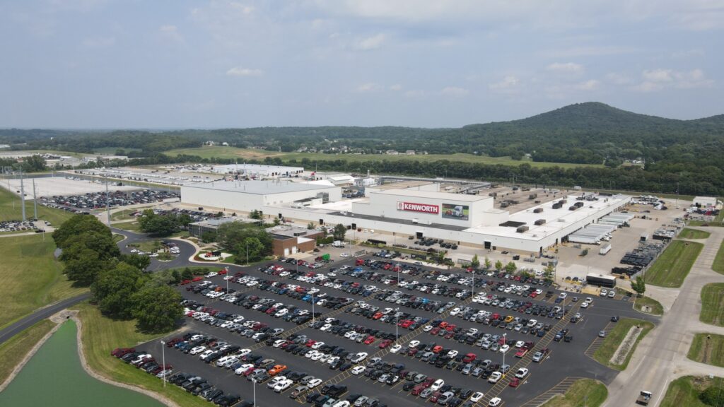 drone-shot image of the Kenworth Chillicothe plant in Ohio