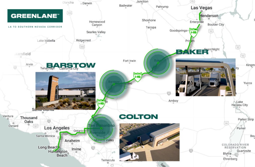 Greenlane corridor map