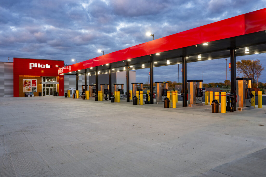 Picture of a Pilot truck stop