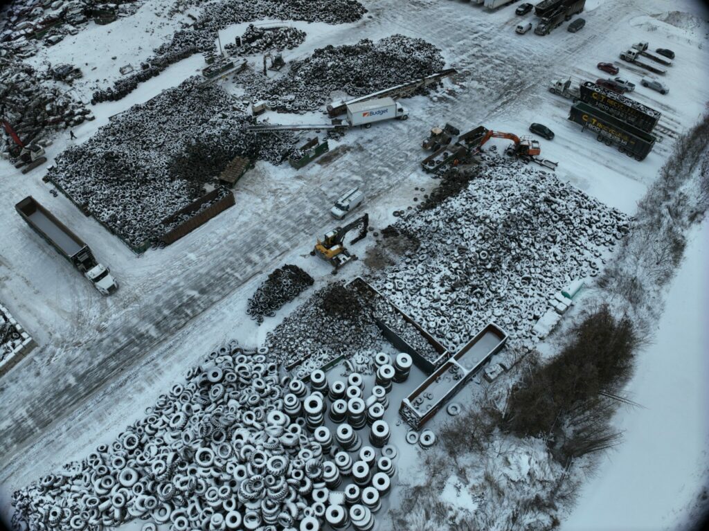Stittsville stockpile, view from above 