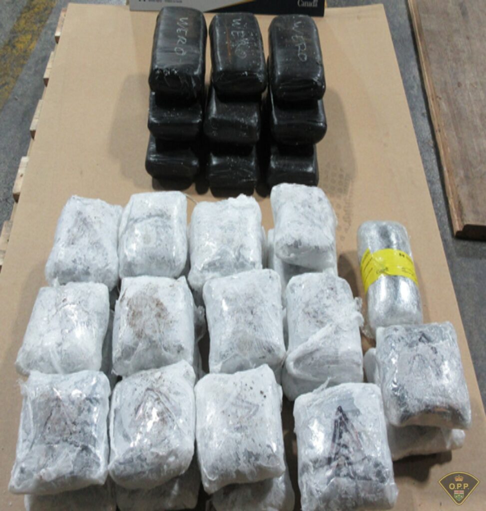 Packets of suspected heroin