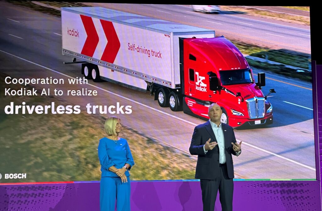 CES announcement on stage