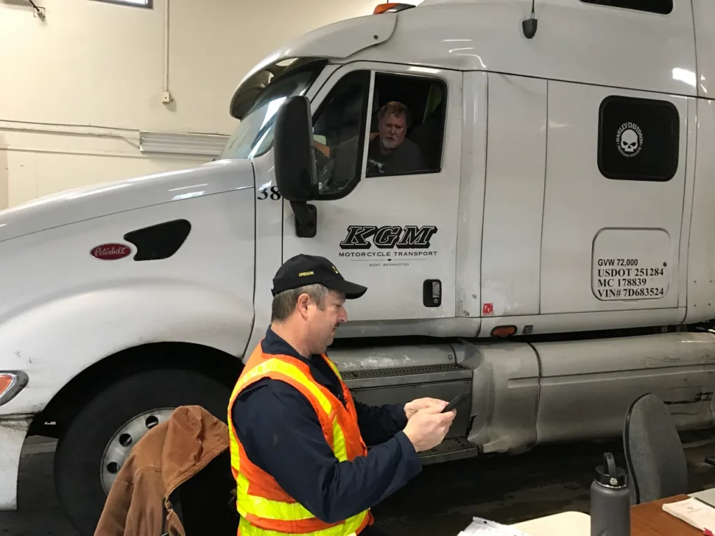 ELD inspection in progress